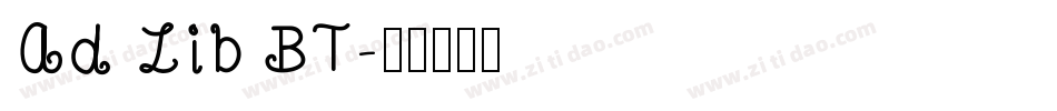 Ad Lib BT字体转换